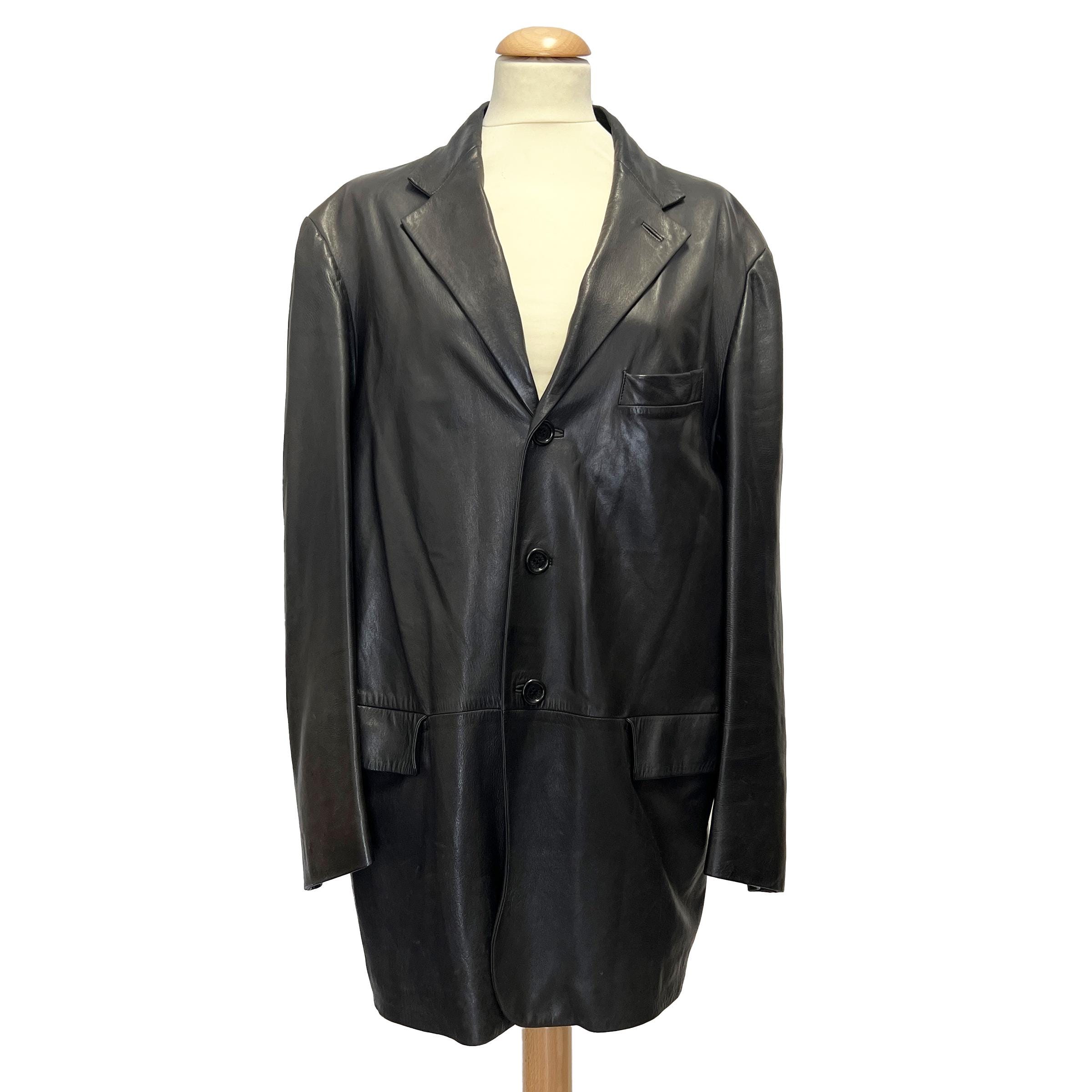 Loewe Leather Jacket Vintage - Etsy