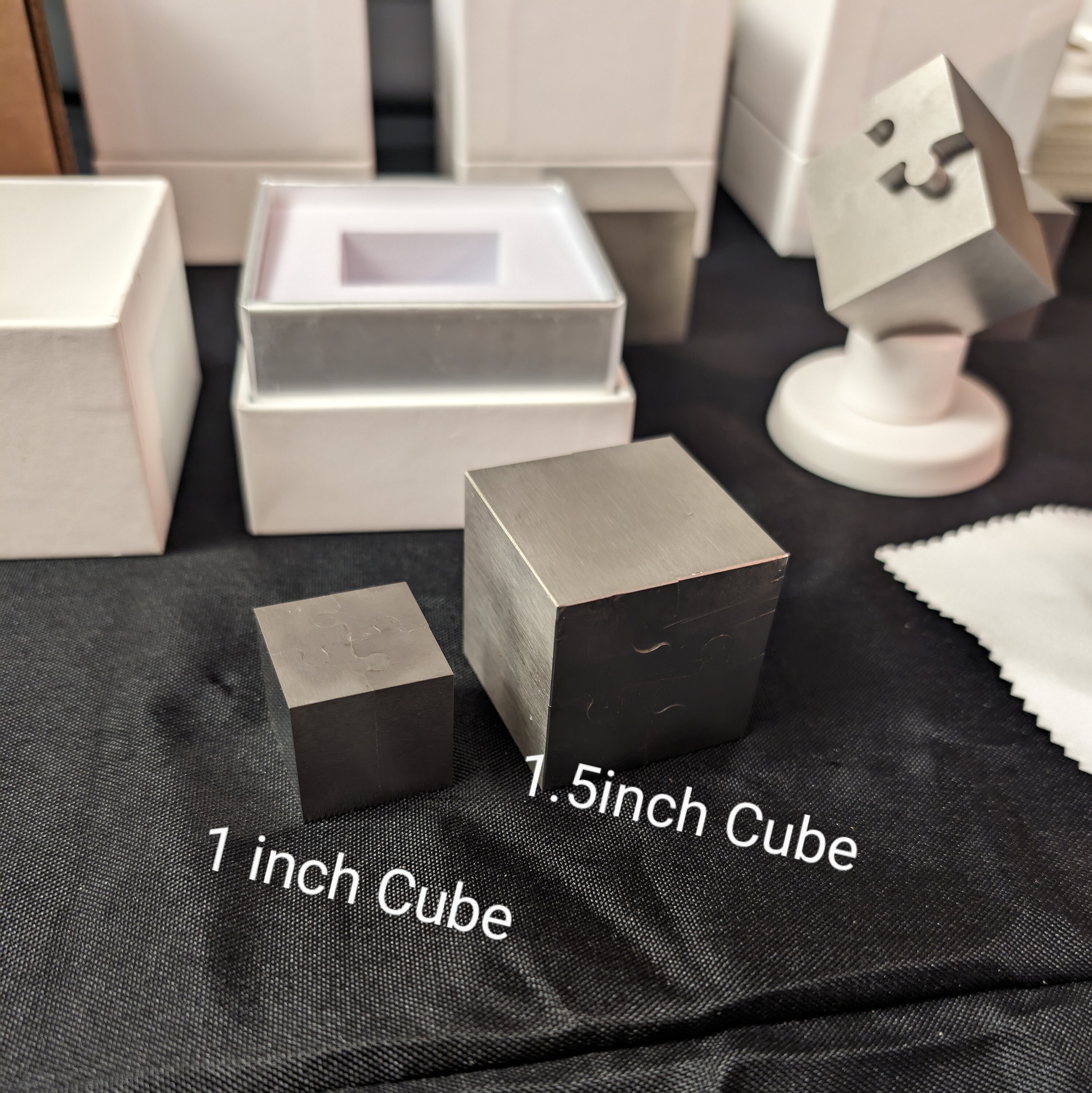 1.5 Wire EDM Cube Zerotolerance Machining Art Display for Your Desk or