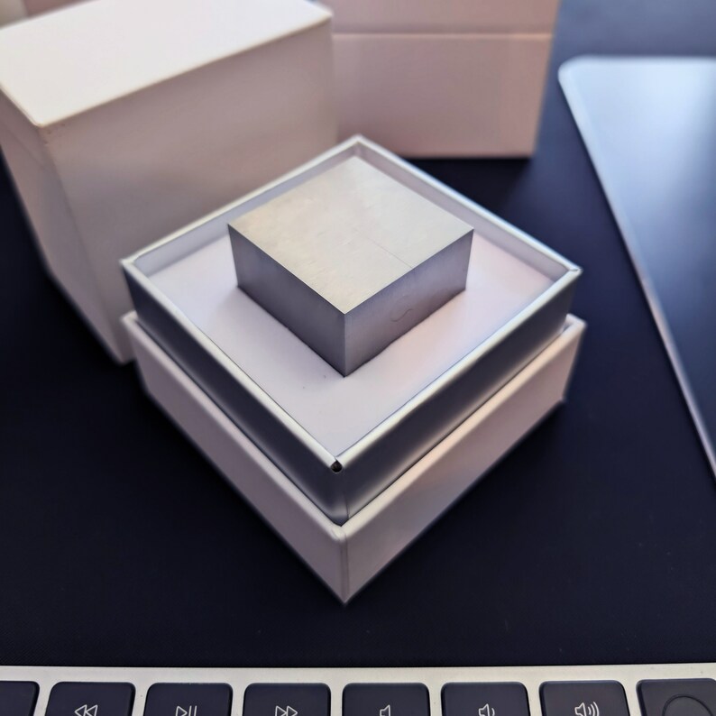 1.5 Wire EDM Cube Zerotolerance Machining Art Display for Your Desk or