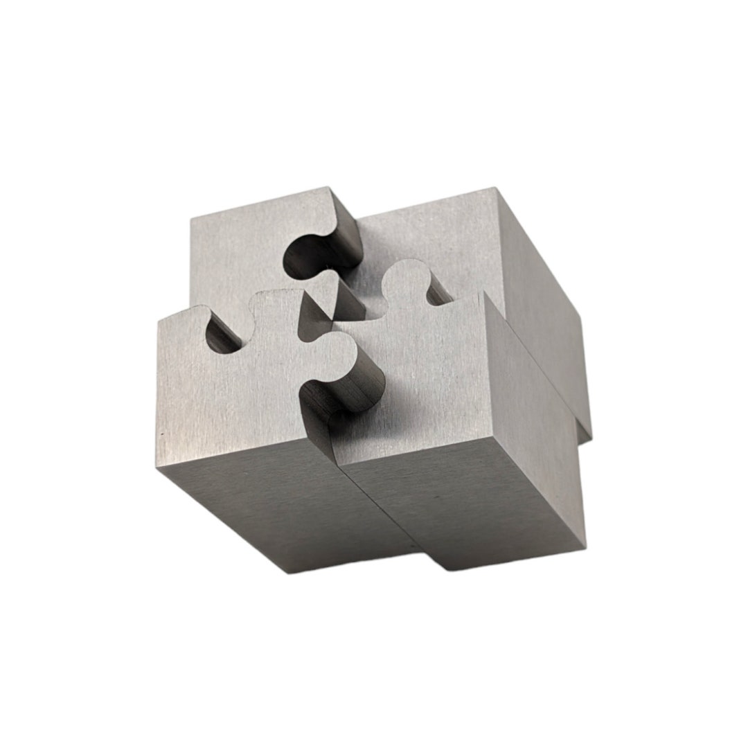 1.5 Wire EDM Cube Zerotolerance Machining Art Display for Your Desk or