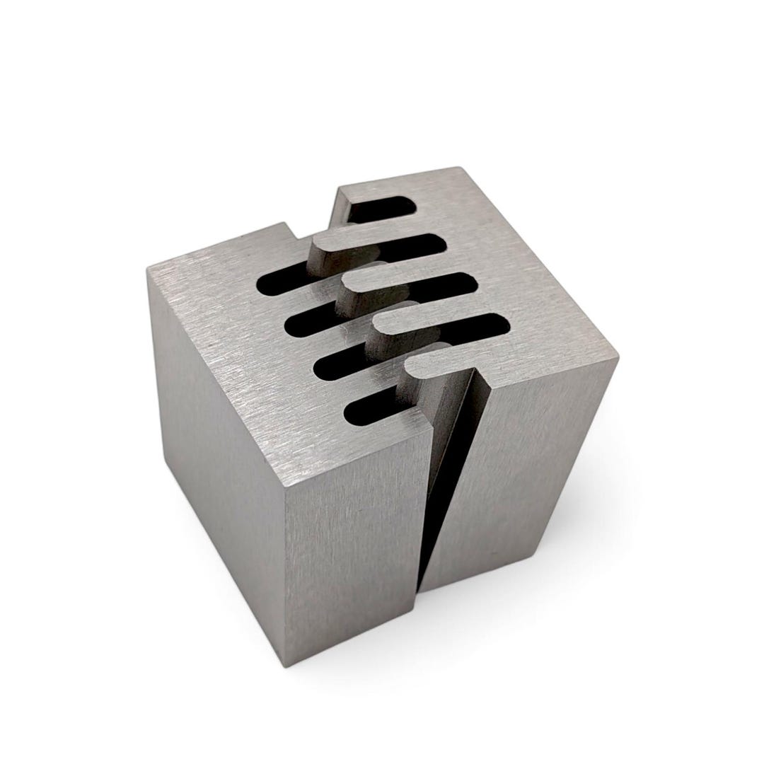 Wire EDM Zigzag Puzzle Cube: Stainless Steel Desk Accessory - Etsy Canada