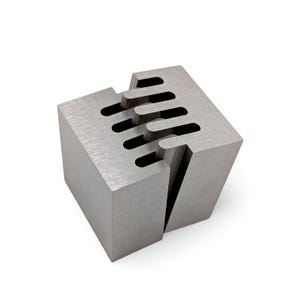 1.5&quot; Wire EDM ZigZag Puzzle Cube - Zero Tolerance Stainless Steel - Office and Desk accessory gift