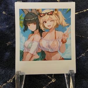 Burnice & Miyabi - Polaroid Style Photo - Zenless Zone Zero