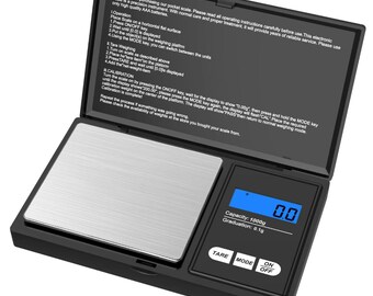 Crafters Companion 0.01G-500G Digital Weighing Scales Pocket Grams Small Kitchen Gold LCD Display Jewellery Scales Weighing