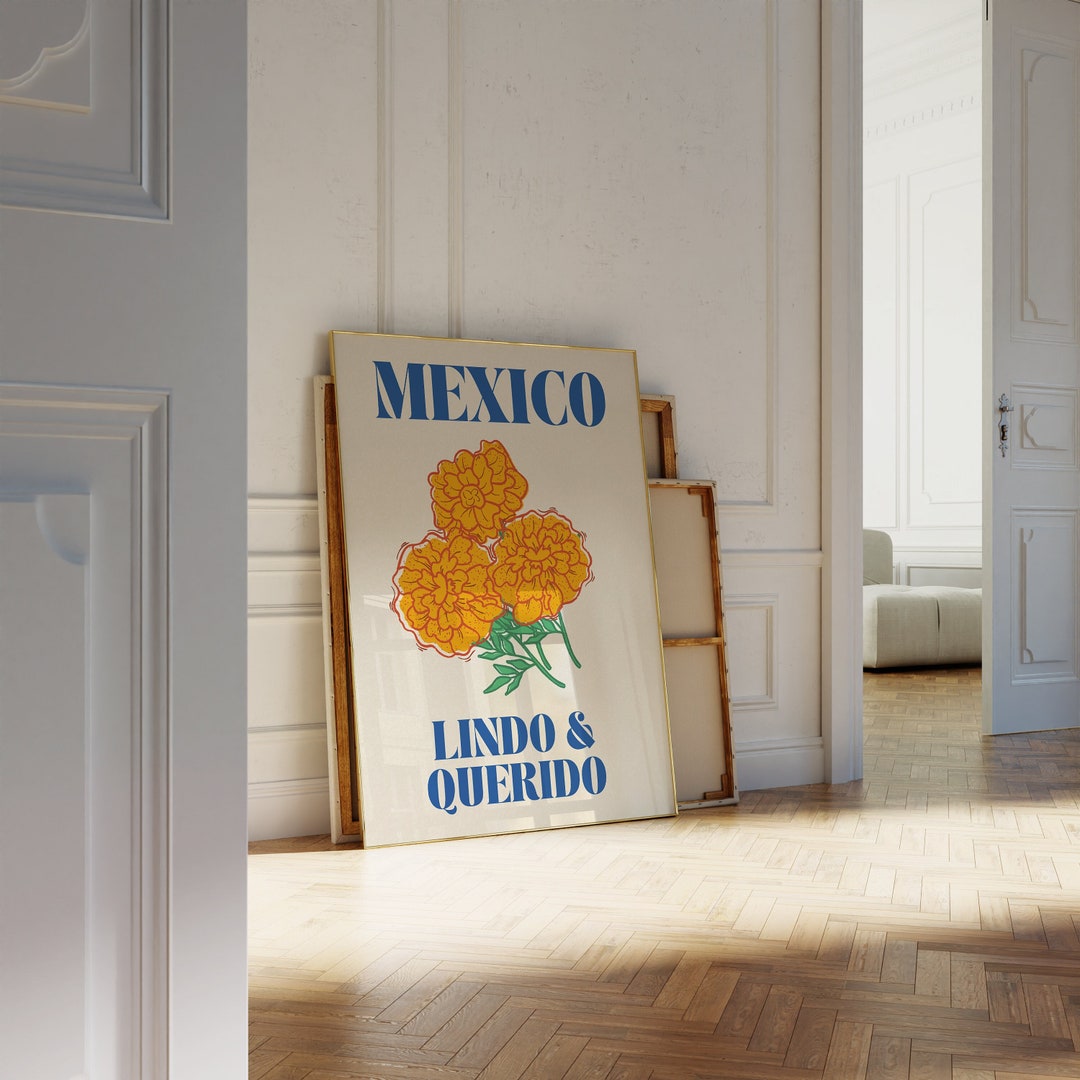 Mexican Wall Art Print for Floral Wall Decor, Digital Download - Etsy