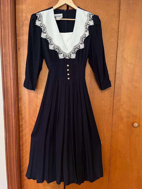 Vintage 1980s Black Dress