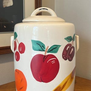 Vintage McCoy Pottery Fruit Cookie Jar