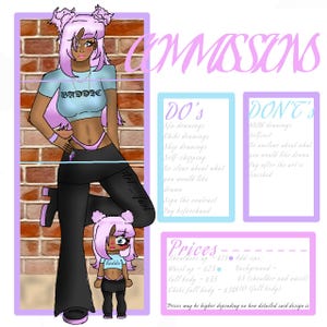 Digital Commissions | Custom Anime or Chibi Character Drawing | Digital Portrait Commission | Kawaii Art | Personalised Cute Gift | Anime P