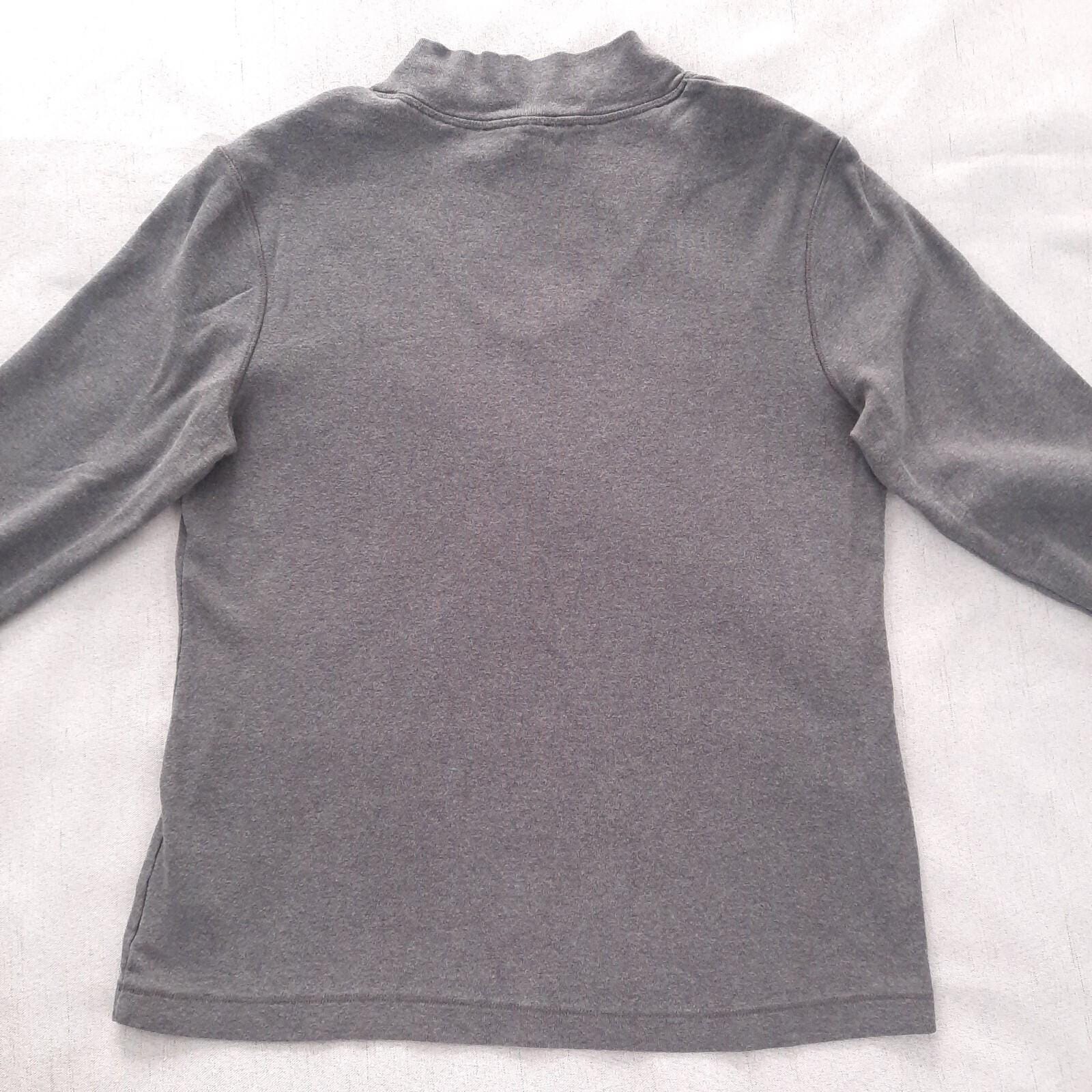 トップス Eddie Bauer dark gray V neck knit Eddie Bauer Gray V Neck Sweater Women's Large Cotton Pullover Long