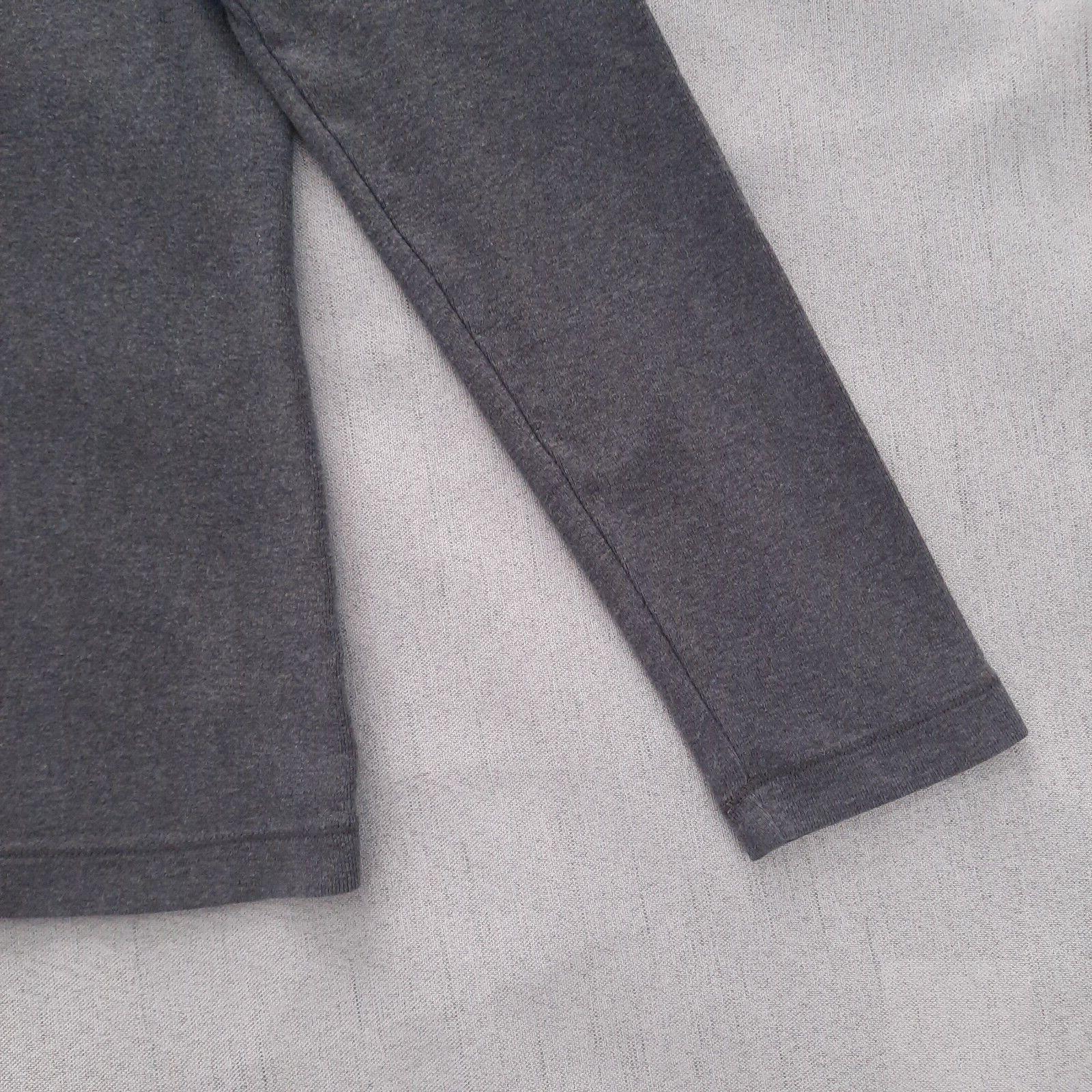 Eddie Bauer Gray V Neck Sweater Women's Large Cotton Pullover Long