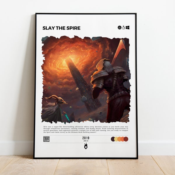 Slay The Spire (2019) Poster - Slay The Spire Print - Slay The Spire Art - Slay The Spire Poster - Slay The Spire Wall Art - Print For Frame