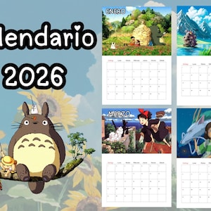 Digital ghibli calendar - Etsy 日本