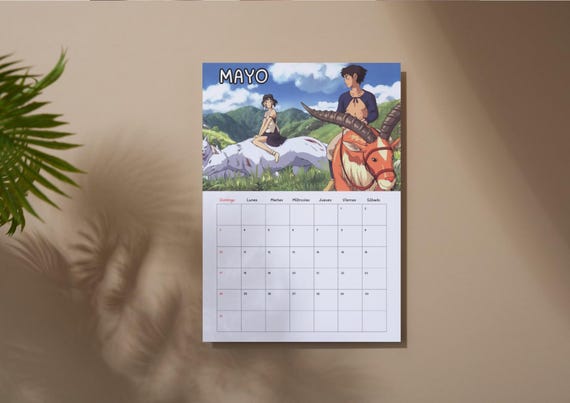 デジタルアニメジブリカレンダー 2026 - 調整可能 A3 - A4 - 千尋