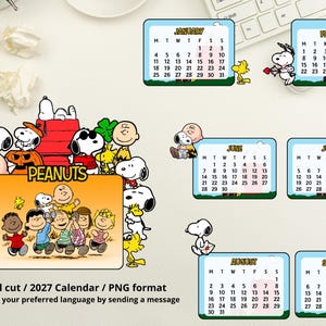 Snoopy perpetual calendar - Etsy 日本