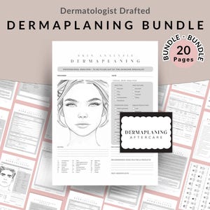 Deramplaning Forms Bundle, Client Intake Consent, Aftercare Card Instant Download, Medspa, Beauty Salon Spa, Nurse Injector, Skincare Clinic