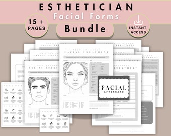 Editable Skin Analysis Form Canva Template, Client Intake Face Mapping ...