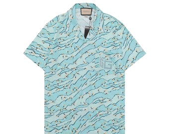 Pattern Blue Shirt