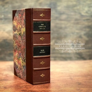Jane Austen’s Complete Novels – Handcrafted Leather-Bound, Classic Edition, Handmade in the UK