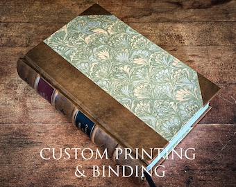 Custom Leather Bound Book – Bespoke Print & Bind, Handcrafted Binding