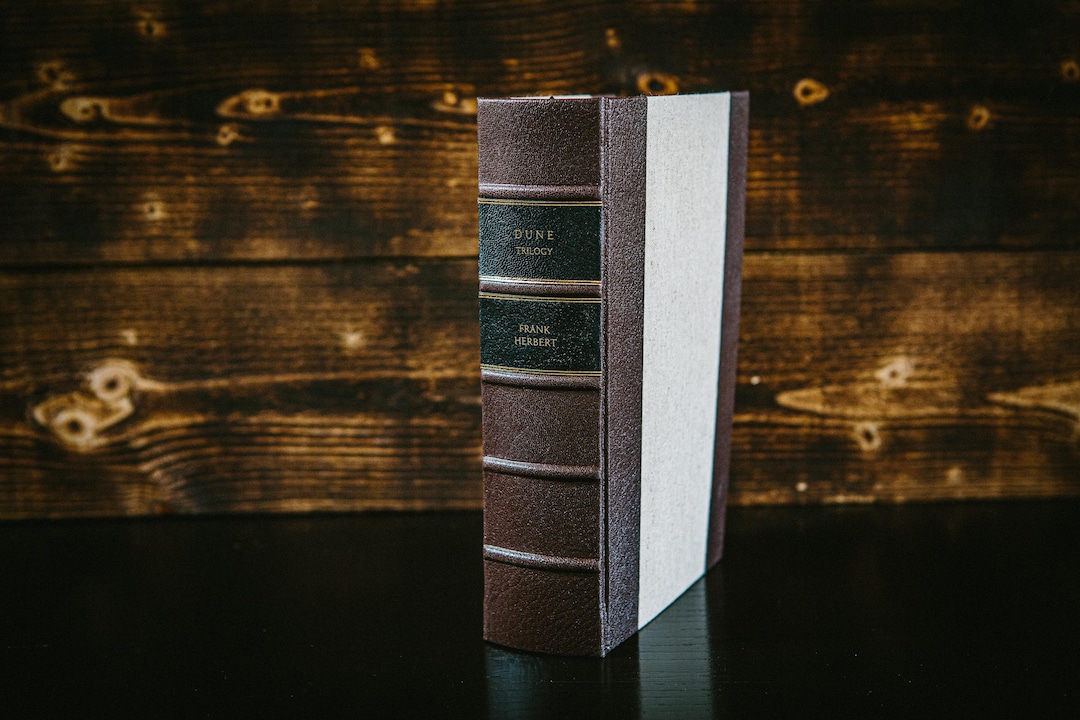 Dune Trilogy Frank Herbert Leather Bound Deluxe Classic Book Etsy