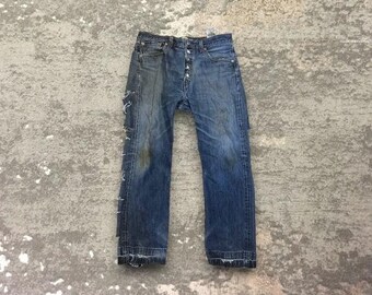 LEVI'S - 501 Jean vintage personnalisé années 90