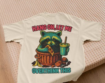 Mentally Tired Raccoon Graphic Tee | Comfort Colors Vintage Style
