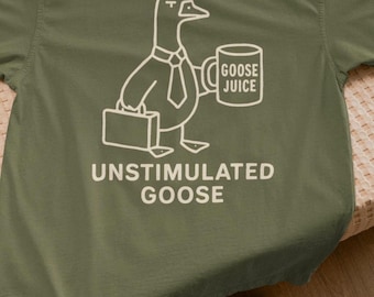 Funny Goose Juice Graphic Tee, Weirdcore Unisex Shirt