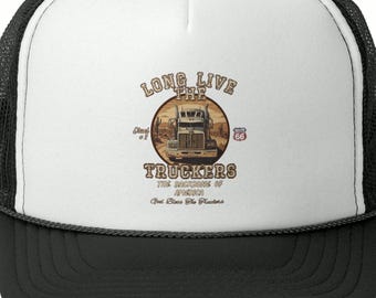 Mesh Trucker Cap, Long Live the Truckers Hat, Father's Day Gift, Dad Hat, Gift for Him, Retro Trucker Hat, Vintage Baseball Cap, Men's