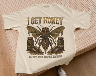 Nature Lover Vintage Bee Sarcastic Honeybee Tee, Retro Insect Lover Gift, Comfort Colors Unisex Streetwear Style Tee