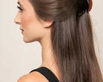 Girl's daily long hair hairstyle artifact hair accessory handmade black simple hairpin