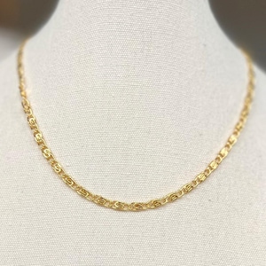 14k Gold filled chain necklace, dainty chain choker, 14k gold minimalist chain necklace, gift for her, handmade necklace