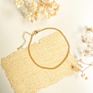 14k Dainty Gold Curb Chain Anklet, Gold filled chain Anklet, Minimalist Chain Ankle Bracelet for Women, gift for her