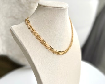Gold chunky chain necklace, 14k gold filled choker necklace, gold chain necklace, gift for her, gold necklaces form women