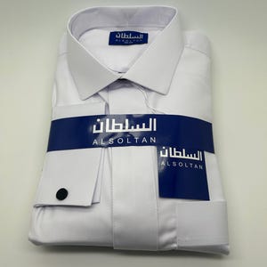 Mens Saudi Thobe Al-Soltan White Kandura/Dishdashah/Jubbah/kamiss/Qamees/Jubbah/Kamiss/Djellaba