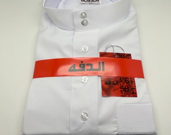 Mens Saudi Thobe Daffah White Kandura/Dishdashah/Jubbah/kamiss/Qamees/Jubbah/Kamiss/Djellaba