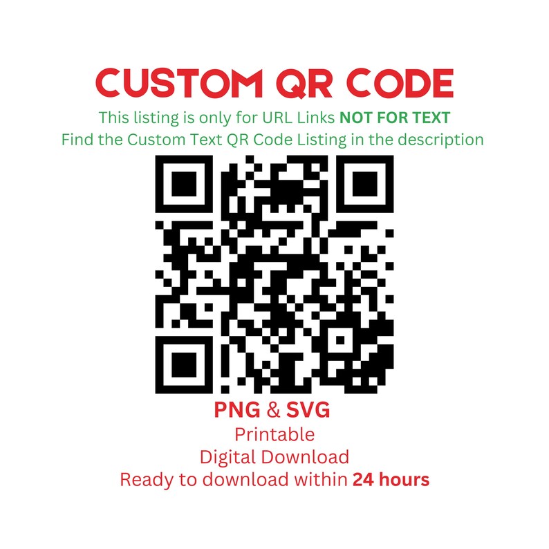 Custom QR Code Digital Download Personalized QR Codes for Business Card ...