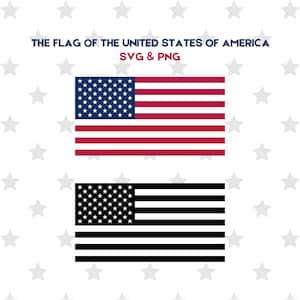 May include: Two versions of the American flag. The first is the traditional red, white, and blue flag. The second is a black and white version of the flag.