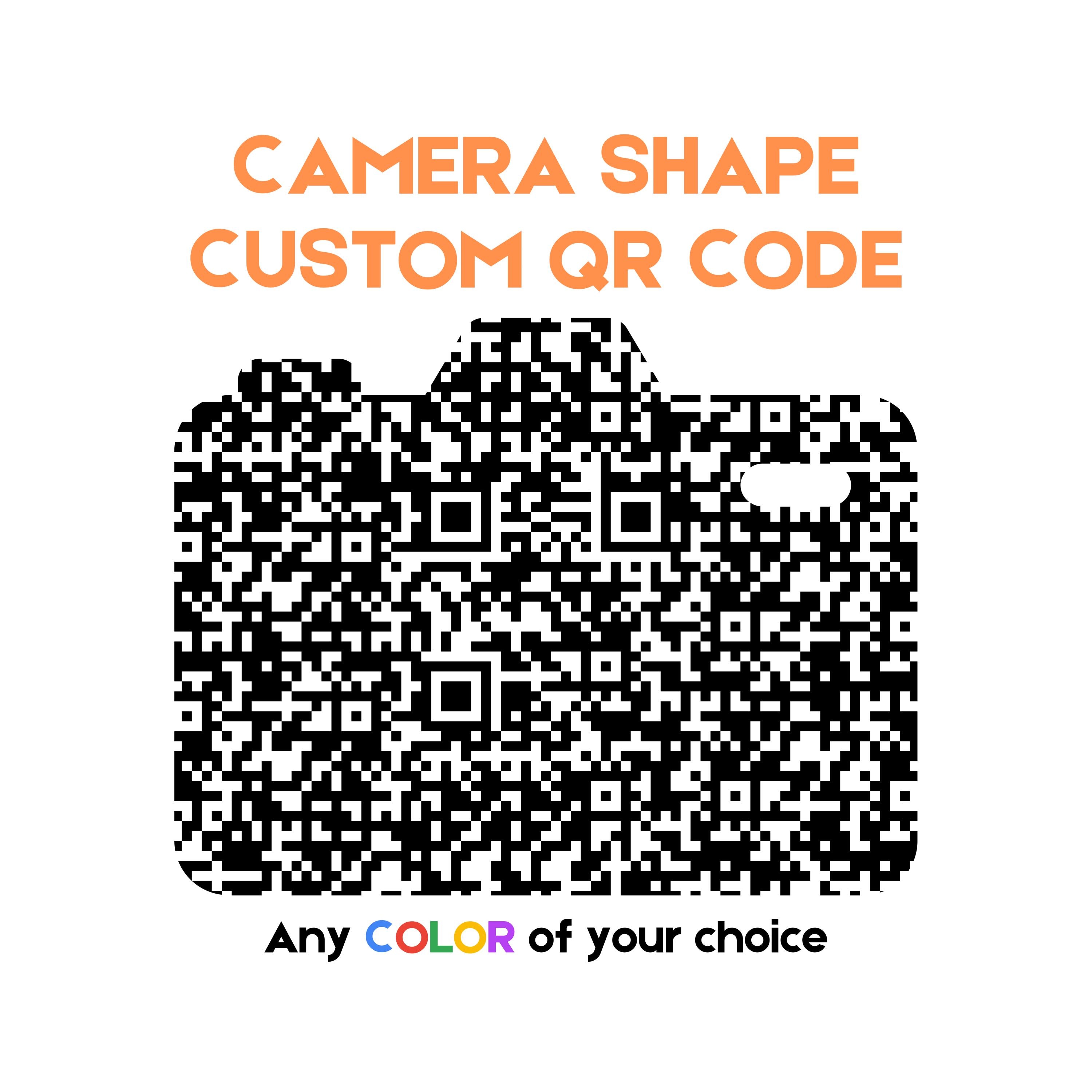 Custom Camera QR Code: Photographer Portfolio, Events (digital