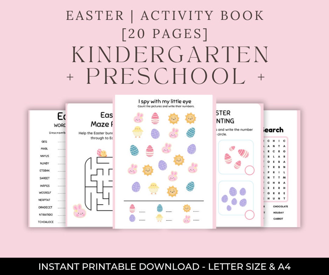 Easter Activity Bundle for Kids - | Preschool | Kindergarten ...