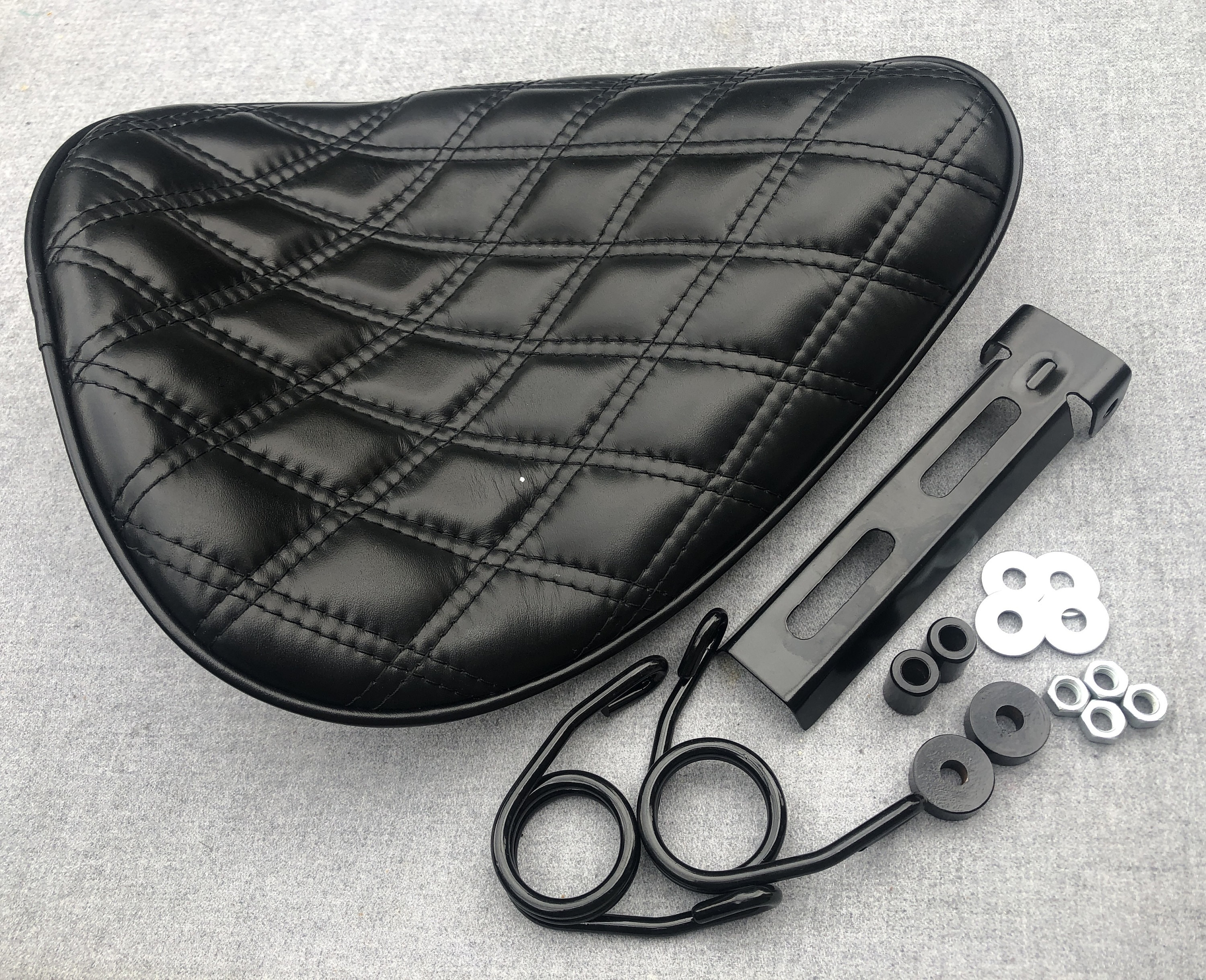 Harley Solo Seat Genuine Leather Yamaha Bobber Xs650 Sportster