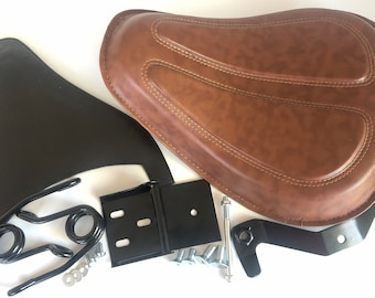 Harley Davidson Sportster Upholstery Vinyl Seat with Kit Springs XL883 XL1200