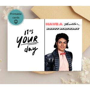 Cartão de aniversário de Michael Jackson
