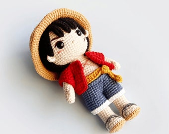 Pirate Crochet | Crochet Pattern Amigurumi| Amigurumi Pattern Tutorial PDF Straw Hat | Anime Crochet | Crochet Pattern PDF | Crocheting