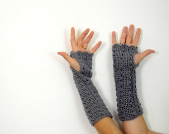 Crochet pattern fingerless gloves pattern-Women with pictures crochet pattern-Wrist Warmers pattern-Fingerless Mitts Pattern PDF