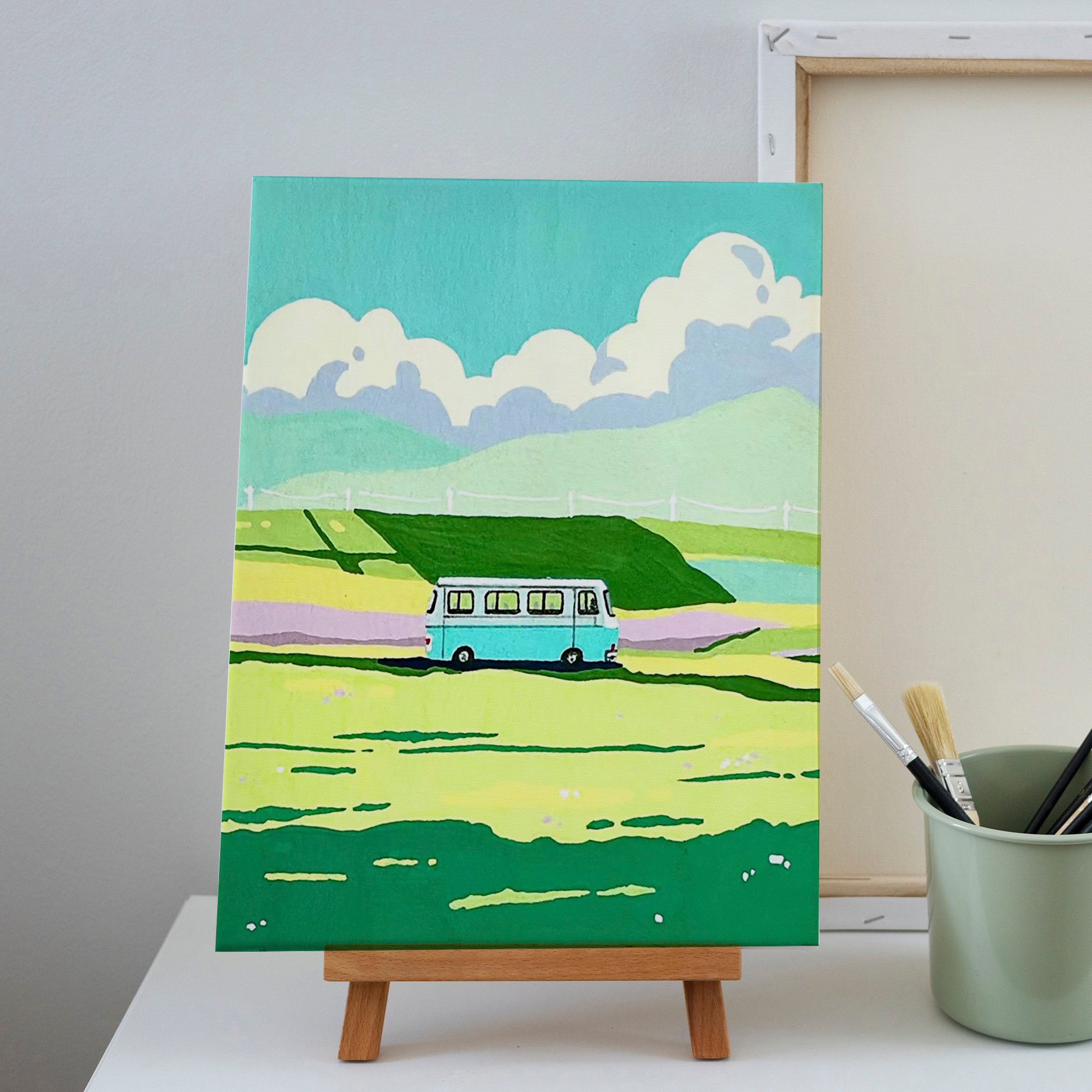 Buch Malen Nach Zahlen Erwachsene, Landschaft Paint Produktbild-Vorschau 9