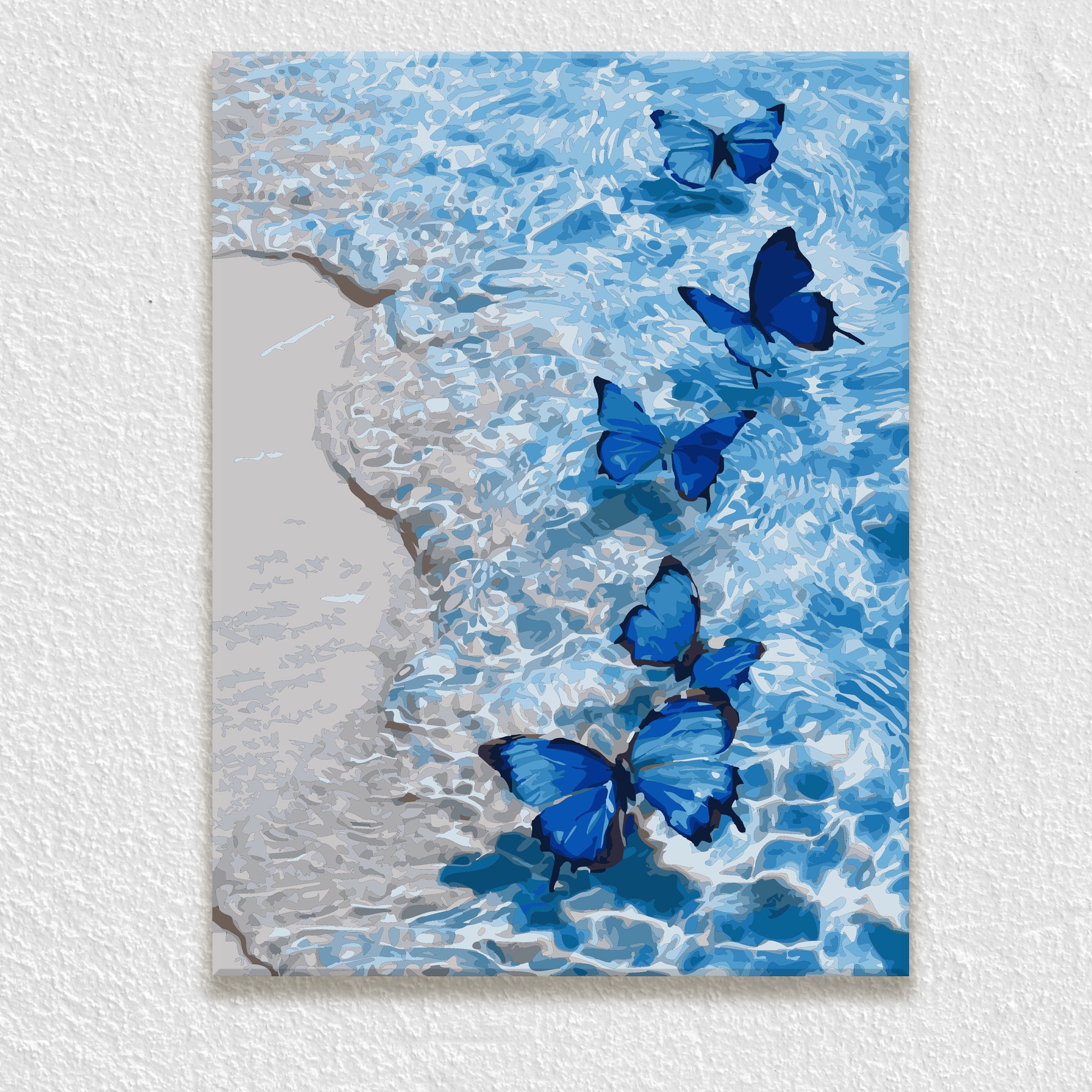 YEESAM ART Poisonous Butterfly Paint By Numbers Kit - 16x20 Inch Canvas For Adults