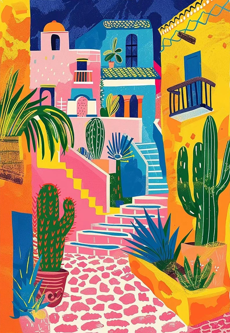 Colorful Houses Landscape Paint by Number, Matisse Style Painting by Numbers Kit, DIY Acrylic Painting on Canvas, Handmade Home Decor Image 6