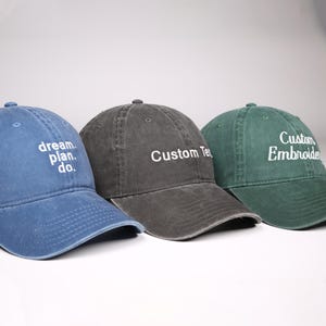 Custom Text Embroidered Hat, Your Text Here, Cool Quote Cap, Personalized Gift, Custom Dad Cap, Vintage Baseball Hat, Custom Trucker Hat