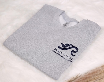 Embroidered Custom Logo Hoodie, Personalized Pocket Business Logo Embroidery Sweatshirt, Customized Your Design Outfit, Company Logo Gifts