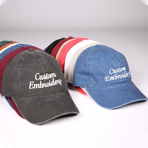 Custom Text Embroidered Hat, Your Text Here, Cool Quote Cap, Custom Trucker Hat, Custom Dad Cap, Vintage Baseball Hat, Personalized Gift